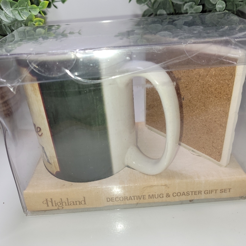 Highland COFFEE/ TEA AND COASTER GIFT SET - Picture 2 of 2
